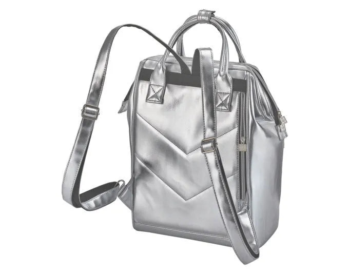 Praktischer BE COOL Kühltaschen-Rucksack in Silber, 14 l Volumen, ideal für unterwegs, hält Speisen und Getränke kühl.
