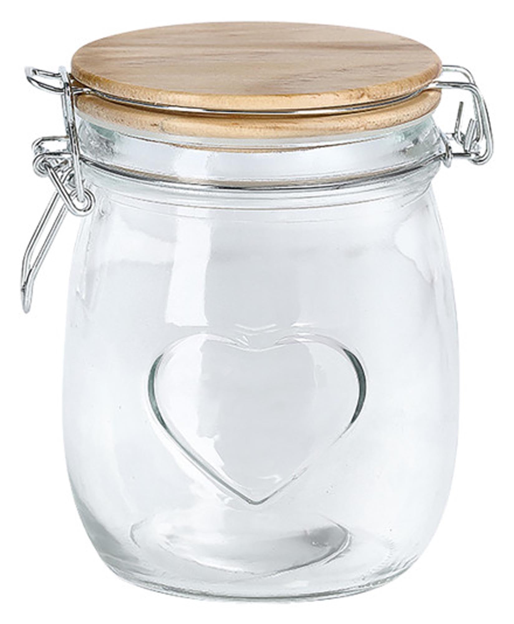 Zeller storage glass Heart 750 ml