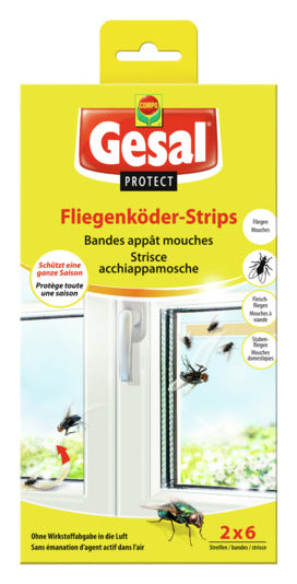 GESAL Fliegenköder Strip 2x6 Stück in  präsentiert im Onlineshop von KAQTU Design AG. Insektenabwehr ist von GESAL PROTECT