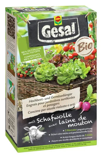 GESAL Hochbeet- und Gemüsedünger Bio 750 g in  präsentiert im Onlineshop von KAQTU Design AG. Gartenpflege ist von GESAL