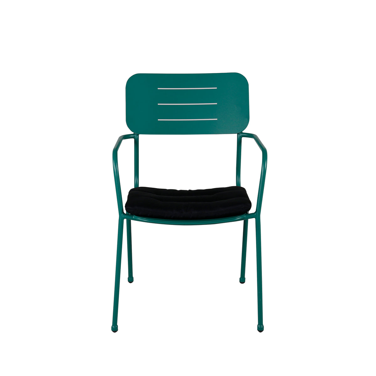 Nicke Stuhl in Grün präsentiert im Onlineshop von KAQTU Design AG. Gartenstuhl mit Armlehnen ist von Venture Home