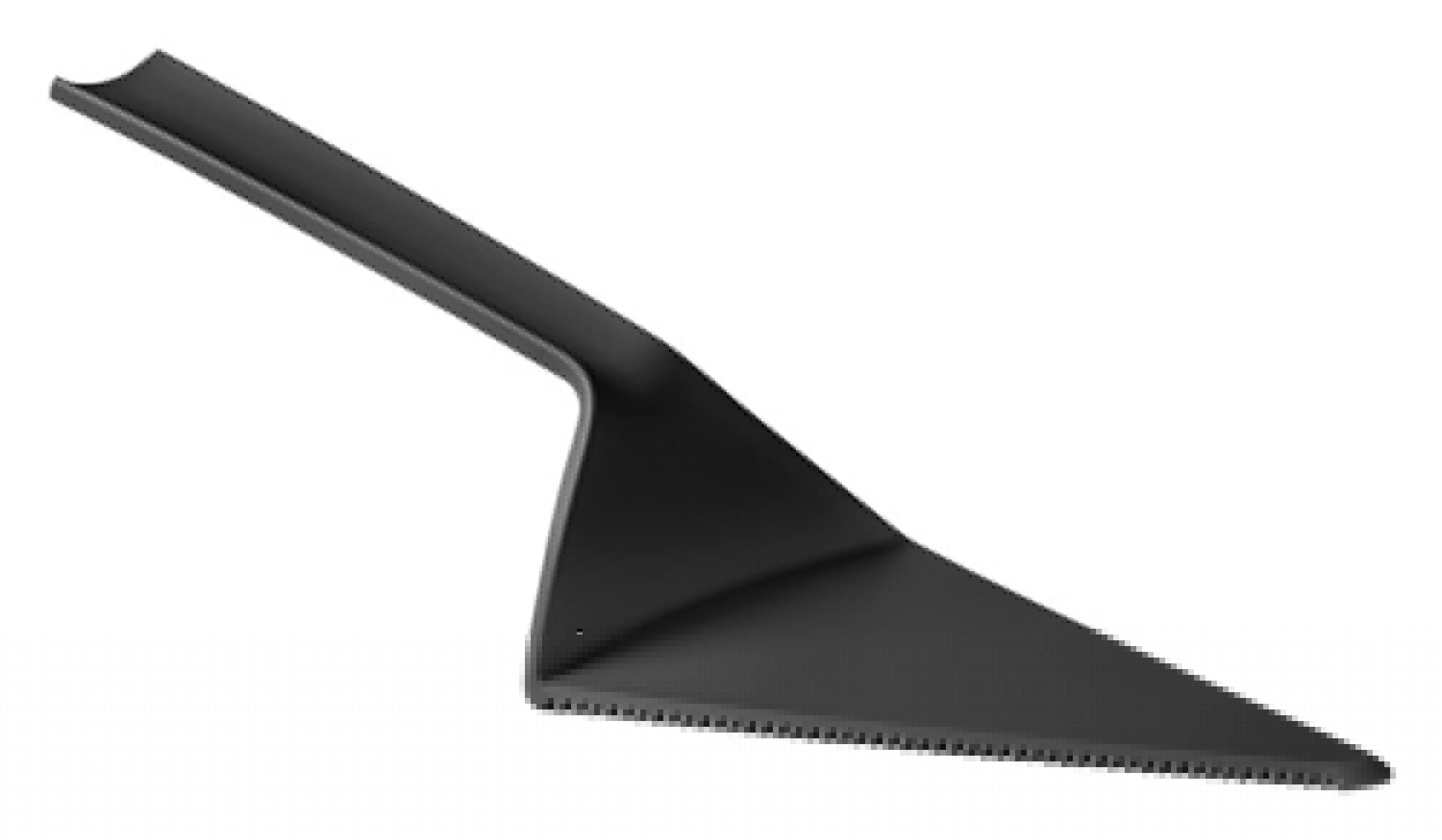 Elegante BLIM PLUS Schale auf Fuß mit Haube und Kuchenheber in Carbon Black, ø 30 cm – ideal für stilvolles Servieren.
