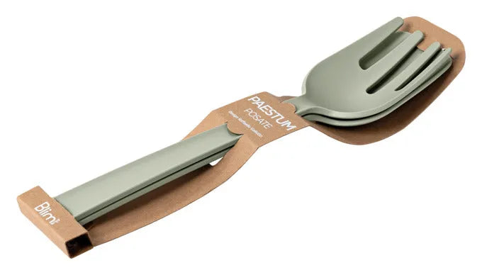 BLIM PLUS Salatbesteck Posate 2-teilig m-forest 29.3 cm in  präsentiert im Onlineshop von KAQTU Design AG. Salatzubehör ist von BLIMPLUS