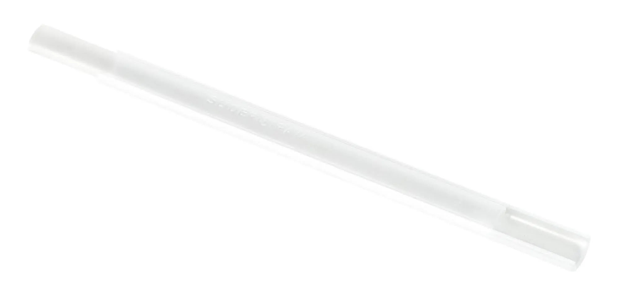 Transparente und weiße SLIDER STRAW Trinkhalme, 15 cm, wiederverwendbar, 4er-Set, ideal für Getränke, umweltfreundlich und praktisch.