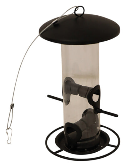 SIENA GARDEN Colonne d'alimentation pour aliments mélangés, noir mat
