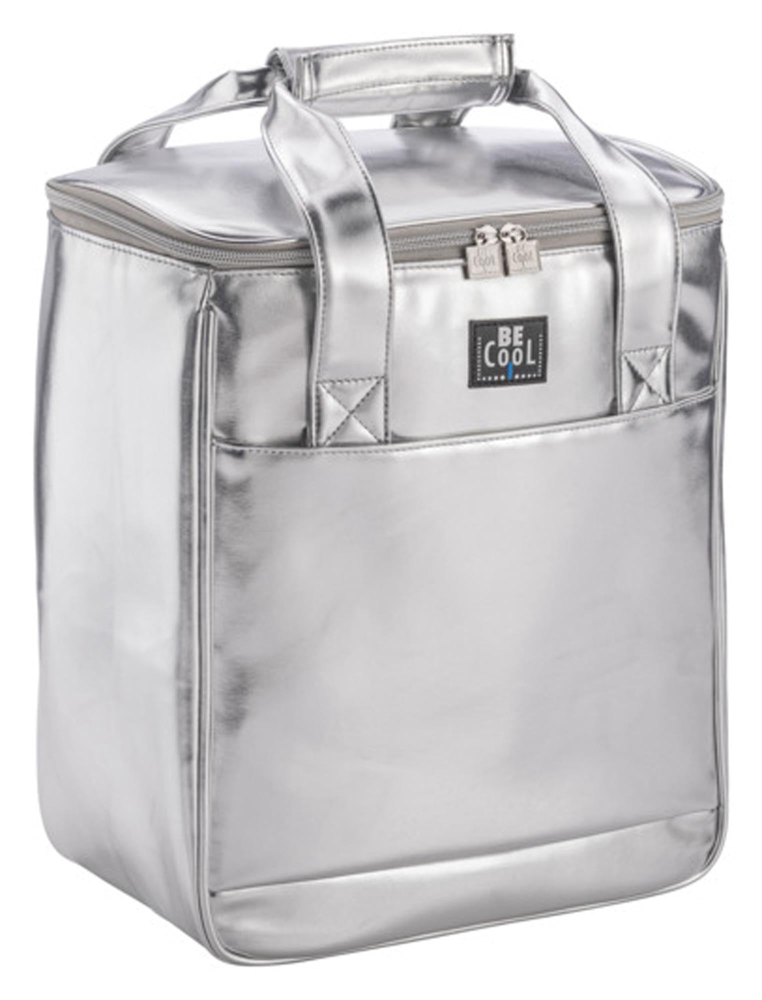 Kühltasche Silver 18.5 l von BE COOL: Ideal für Picknicks, mit isolierter Innenauskleidung, robustem Material und stilvollem Design.