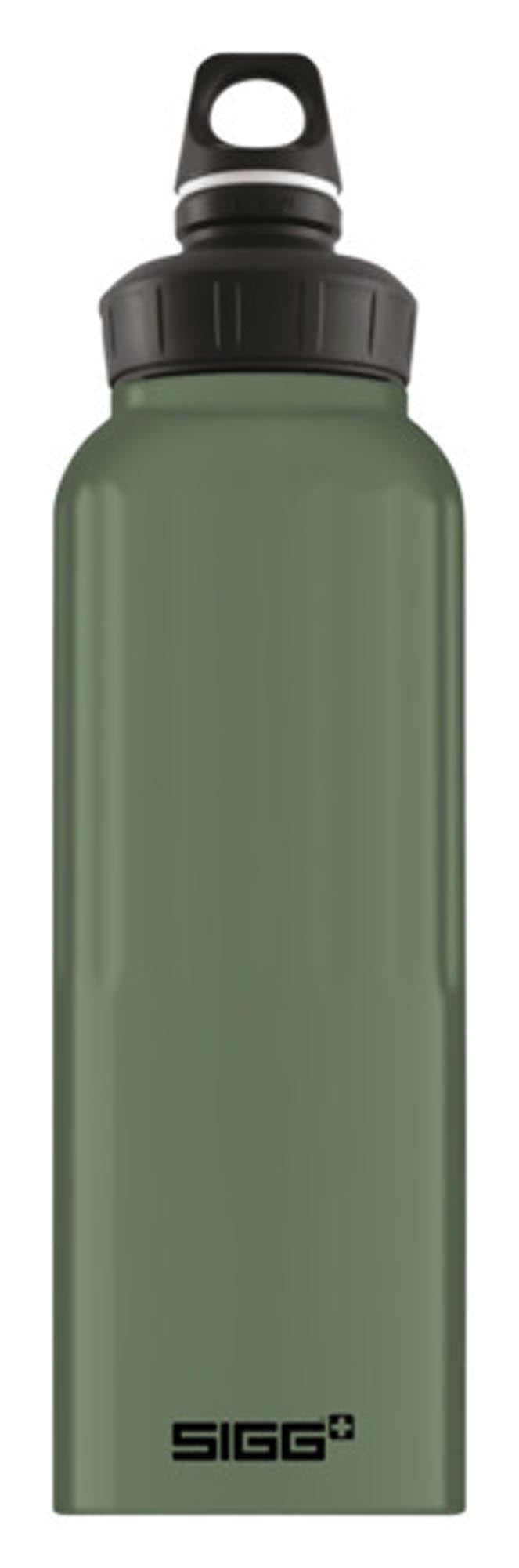 Die SIGG WMB Traveller 1.5 l: Langlebige Edelstahl-Isolierflasche mit Blattdesign, hält Getränke 12h heiß, 24h kalt. Perfekt für unterwegs.
