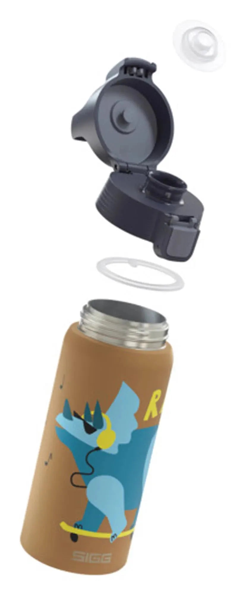 Die SIGG Shield Therm One Rawsome 0.5 l: Isolierflasche aus Edelstahl, hält Getränke 12h warm, 20h kalt. Auslaufsicher, nachhaltig, stilvoll.