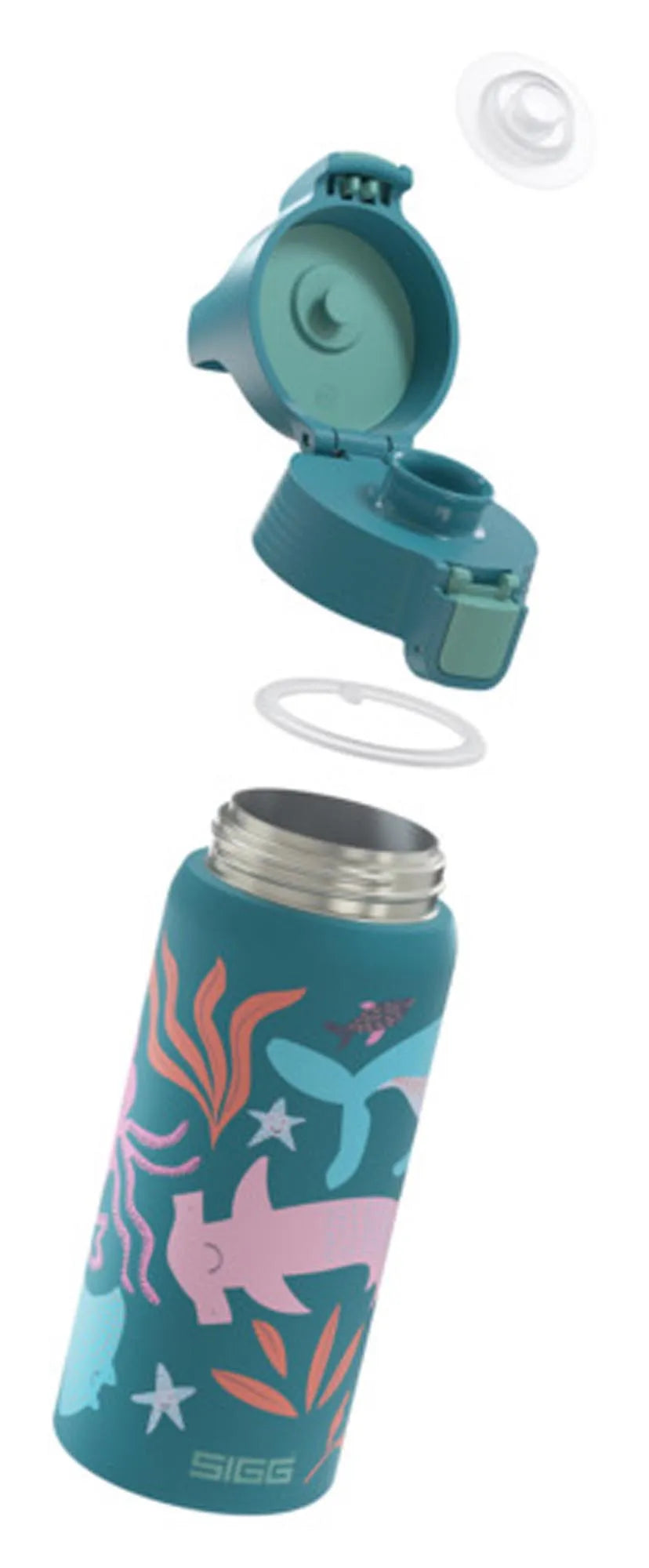 SIGG Shield Therm One 0.5L: Stilvolle Isolierflasche in Blau.