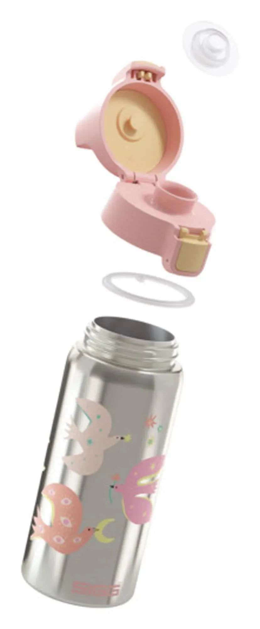 Die SIGG Isolierflasche hält Getränke 12h warm/kalt, ist auslaufsicher, aus Edelstahl und ideal für Sport, Reisen und Büro.