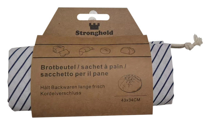 Brotbeutel mit Kordelzug breit 43x34 cm in  präsentiert im Onlineshop von KAQTU Design AG. Brotkorb ist von STRONGHOLD