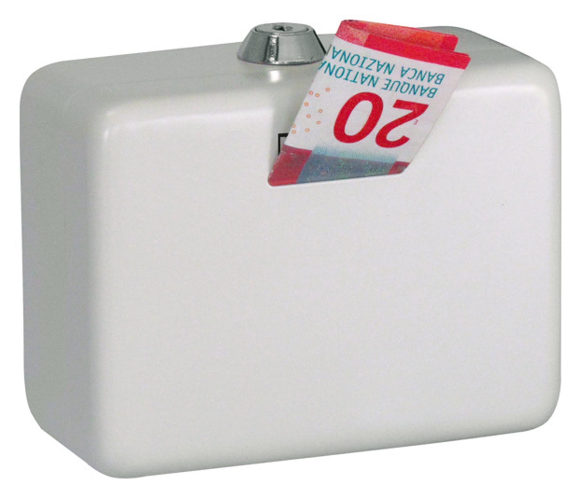 Cash box with slot <tc>weis</tc>95x125x60 mm
