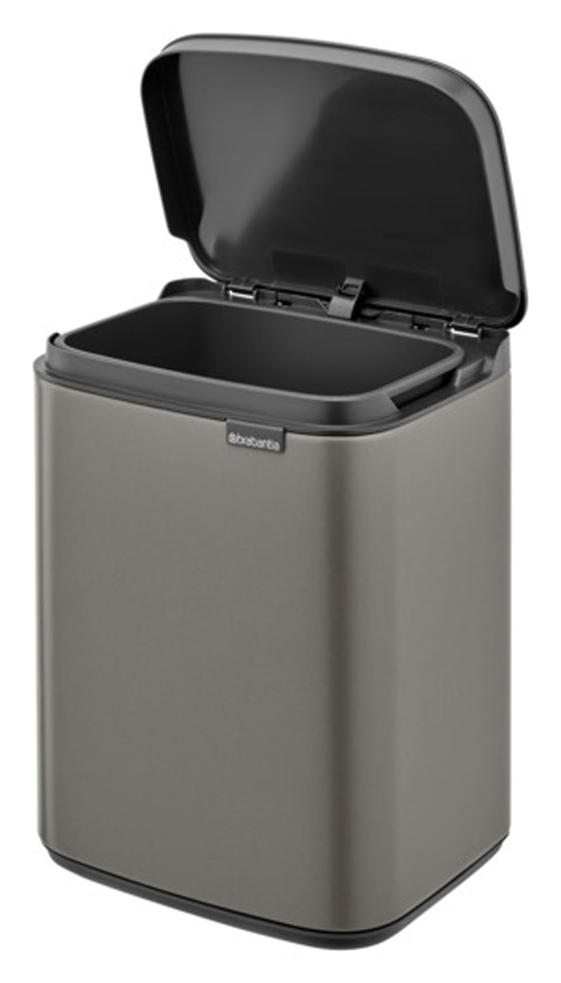 <tc>BRABANTIA</tc> Waste bin Bo platinum 4 l