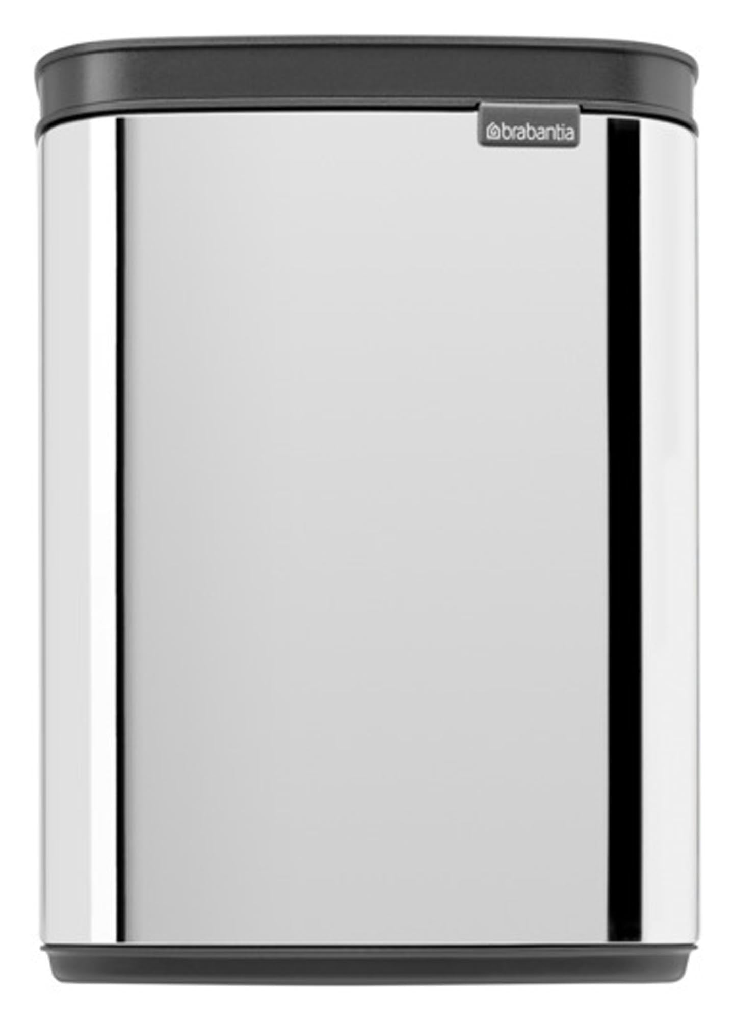 <tc>BRABANTIA</tc> Waste bin Bo brilliant steel 4 l