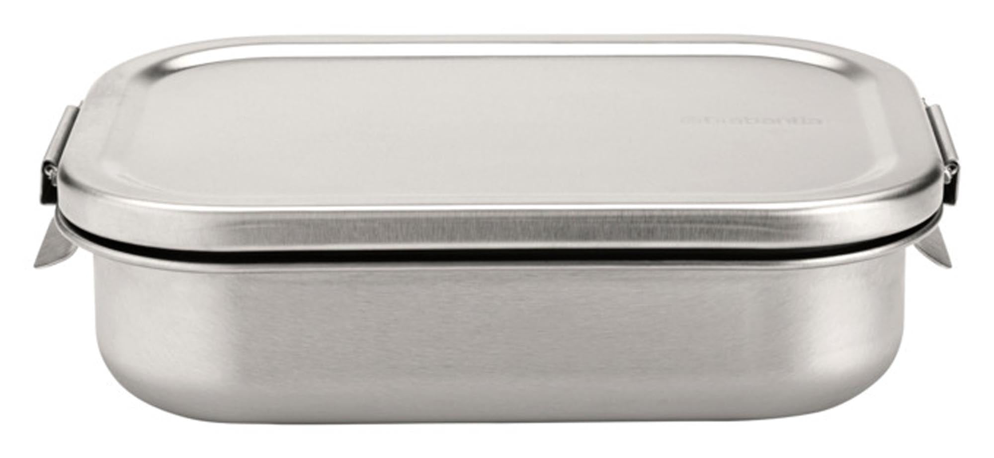 Praktische BRABANTIA Lunchbox Make & Take aus mattiertem Stahl, 1.1 l Volumen, ideal für unterwegs, stilvoll und funktional.
