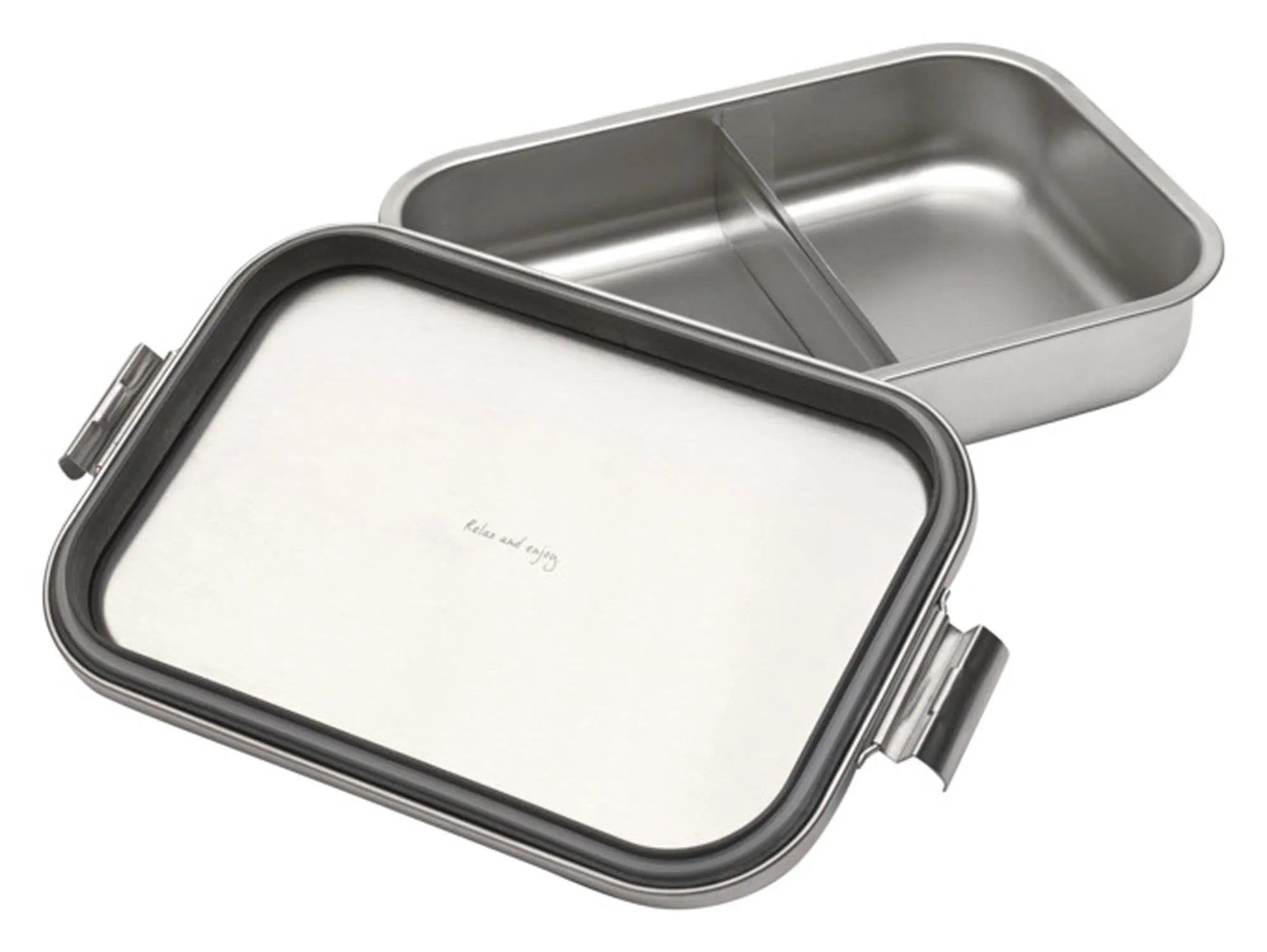 BRABANTIA Lunchbox Make & Take matt steel 2 l in  präsentiert im Onlineshop von KAQTU Design AG. Aufbewahrungsdose ist von BRABANTIA