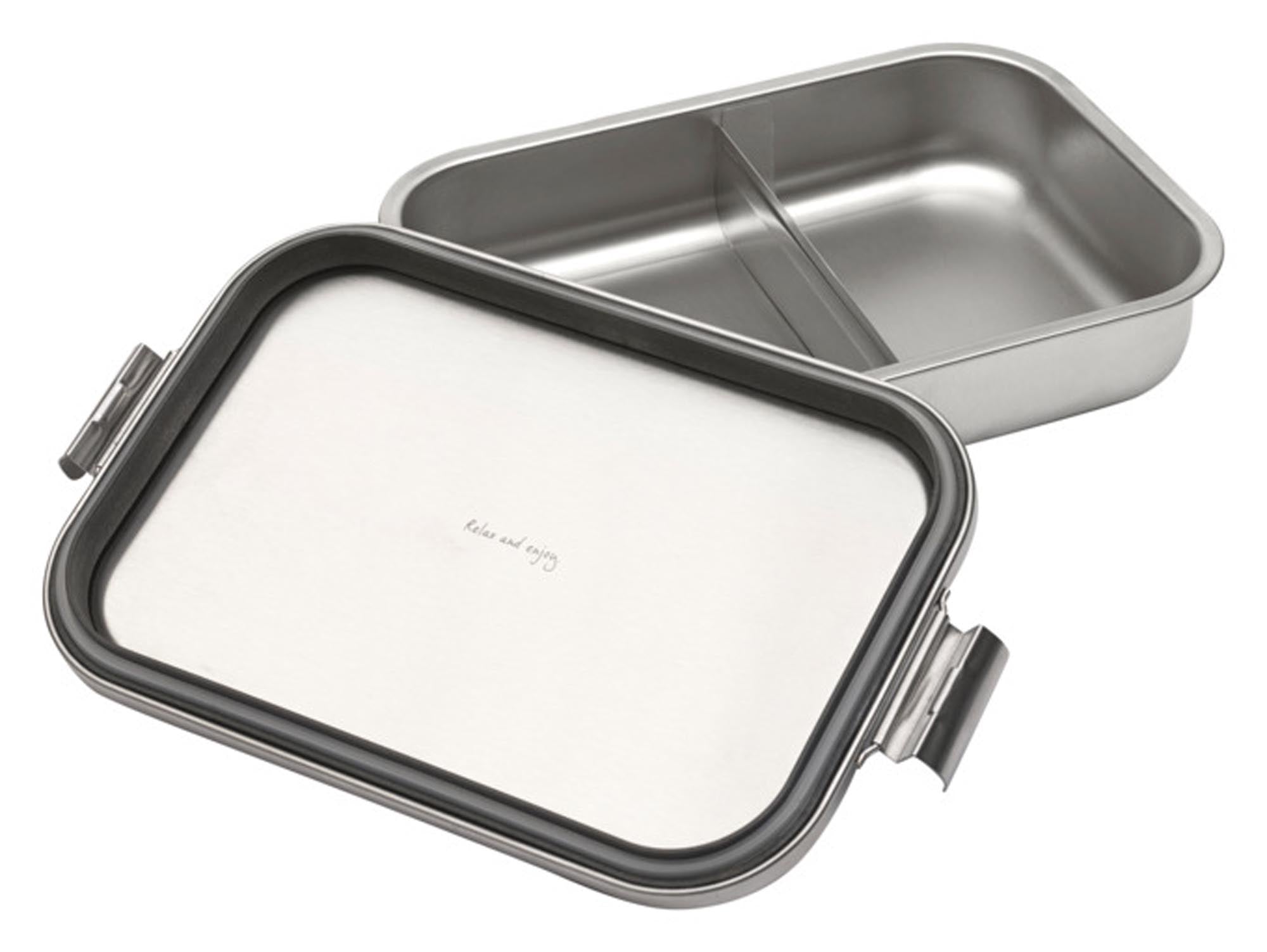 BRABANTIA Lunchbox Make & Take matt steel 2 l in  präsentiert im Onlineshop von KAQTU Design AG. Aufbewahrungsdose ist von BRABANTIA
