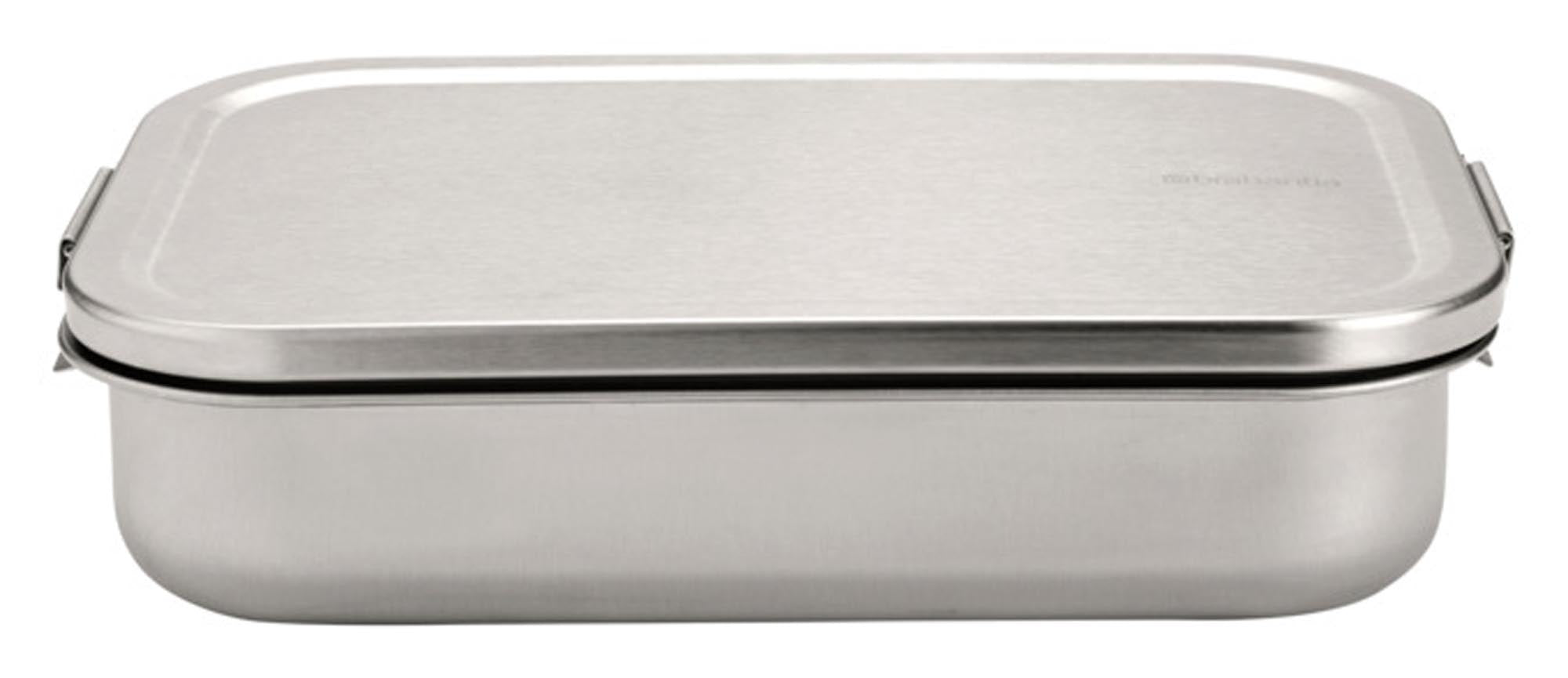 Praktische BRABANTIA Lunchbox Make & Take aus mattiertem Stahl, 2 l Fassungsvermögen, ideal für unterwegs und stilvolles Essen.