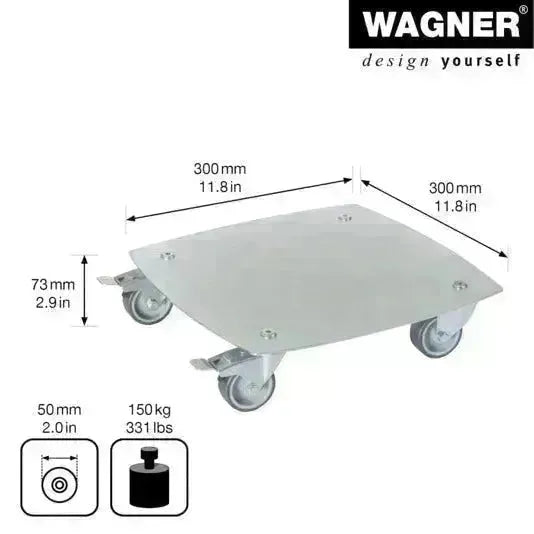 WAGNER Rolluntersetzer 300x300x2 mm GH7009 in  präsentiert im Onlineshop von KAQTU Design AG. Pflanzentopfzubehör ist von WAGNER