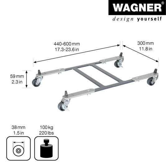 WAGNER Rolluntersetzer ausziehbar Suncity GH0820 in  präsentiert im Onlineshop von KAQTU Design AG. Pflanzentopfzubehör ist von WAGNER