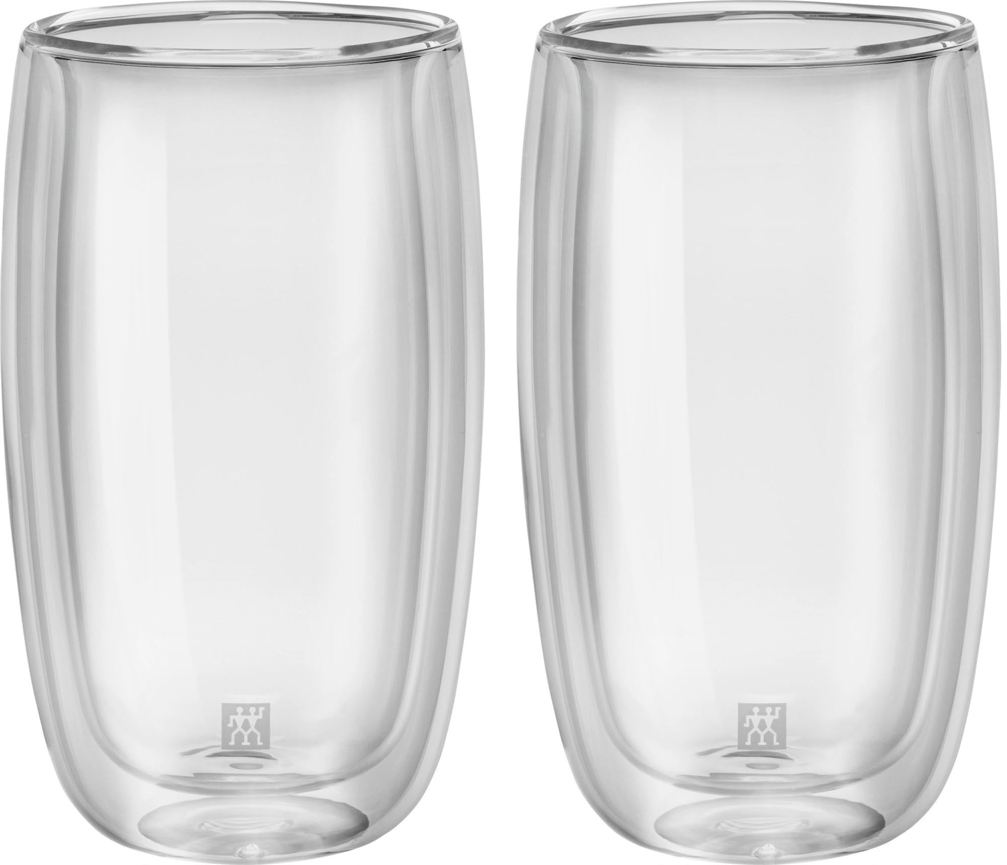 Entdecken Sie die Sorrento Latte Macchiato Gläser von Zwilling: doppelwandig, 350 ml, stilvoll und temperaturbeständig. Perfekt für Kaffee!