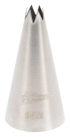 PATISSE bocchetta a stella in acciaio inox 9 mm