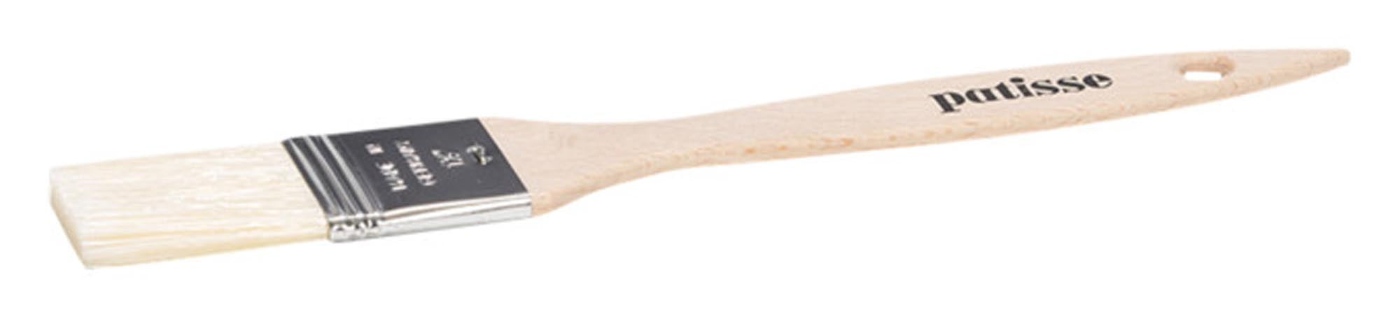 Hochwertiger 2 cm Holz-Backpinsel von PATISSE: Ergonomisch, langlebig, ideal für präzises Bestreichen von Teigen und Gebäck.