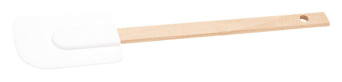 Teigschaber Silikon Holz weiss Prima Line 27 cm in  präsentiert im Onlineshop von KAQTU Design AG. Backutensilien ist von PATISSE