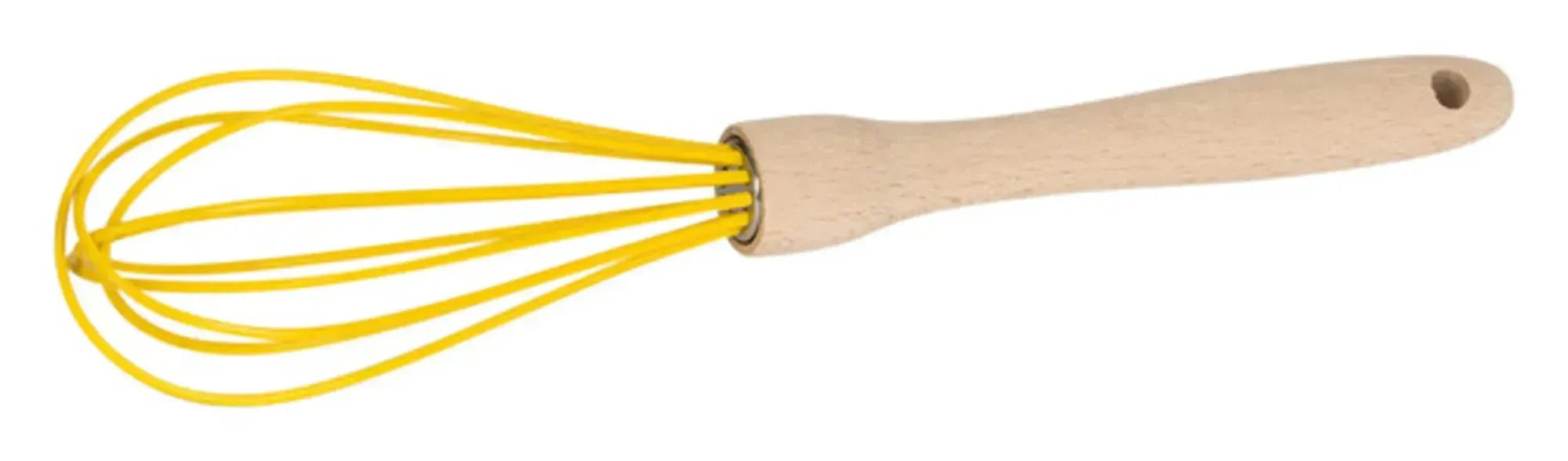 PATISSE Schneebesen Silikon Holz gelb Prima Line 30 cm in  präsentiert im Onlineshop von KAQTU Design AG. Kochbesteck ist von PATISSE