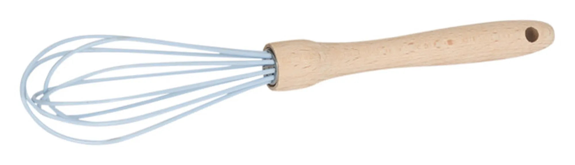 PATISSE Schneebesen Silikon Holz hellblau Prima Line 30 cm in  präsentiert im Onlineshop von KAQTU Design AG. Kochbesteck ist von PATISSE