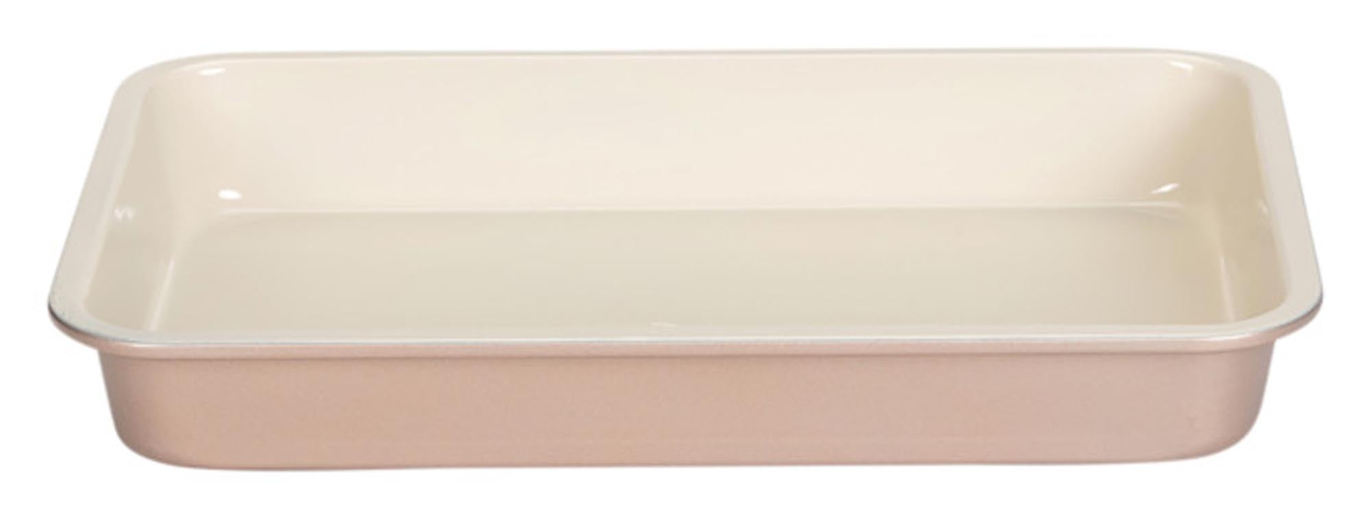 Robustes PATISSE Brownie-Backblech 28x18 cm: Keramikbeschichtung, Antihaft, kratzfest, leicht zu reinigen, ideal für Brownies.