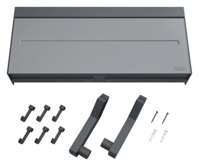 Praktischer METALTEX Küchenrollenhalter Tango in Anthrazit, 24.5x7x37.5 cm, ideal für stilvolle und funktionale Küchenorganisation.
