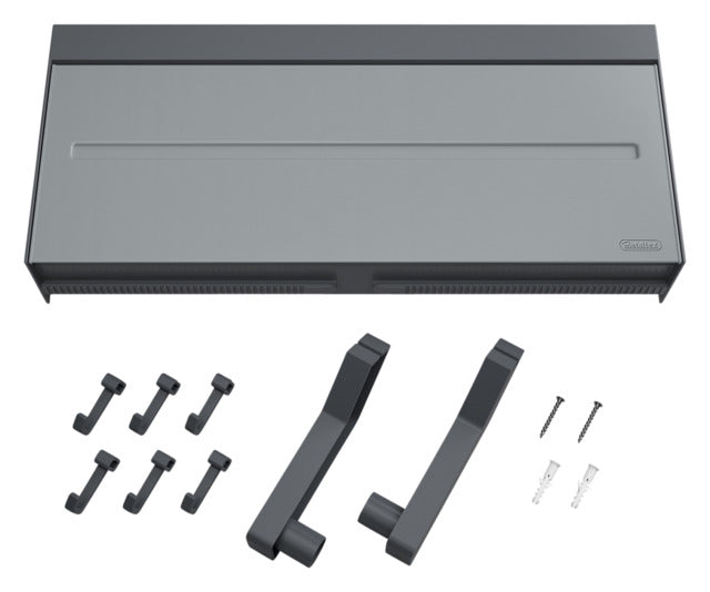 Praktischer METALTEX Küchenrollenhalter Tango in Anthrazit, 24.5x7x37.5 cm, ideal für stilvolle und funktionale Küchenorganisation.
