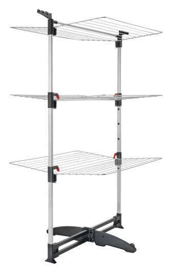 METALTEX Wäschetrockner Turm Ciclone Vario silber/schwarz 78x68x137 cm in  präsentiert im Onlineshop von KAQTU Design AG. Wäscheständer ist von METALTEX