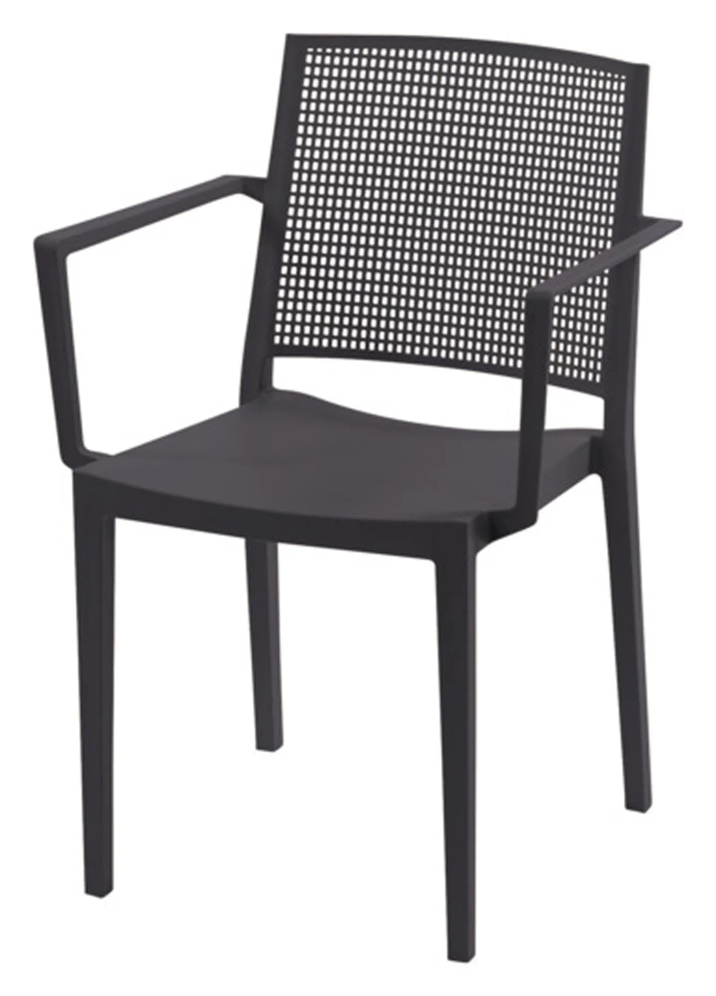 Eleganter Sessel Square anthrazit von SIENA GARDEN: wetterfest, pflegeleicht, ergonomisch, ideal für stilvollen Komfort im Garten.