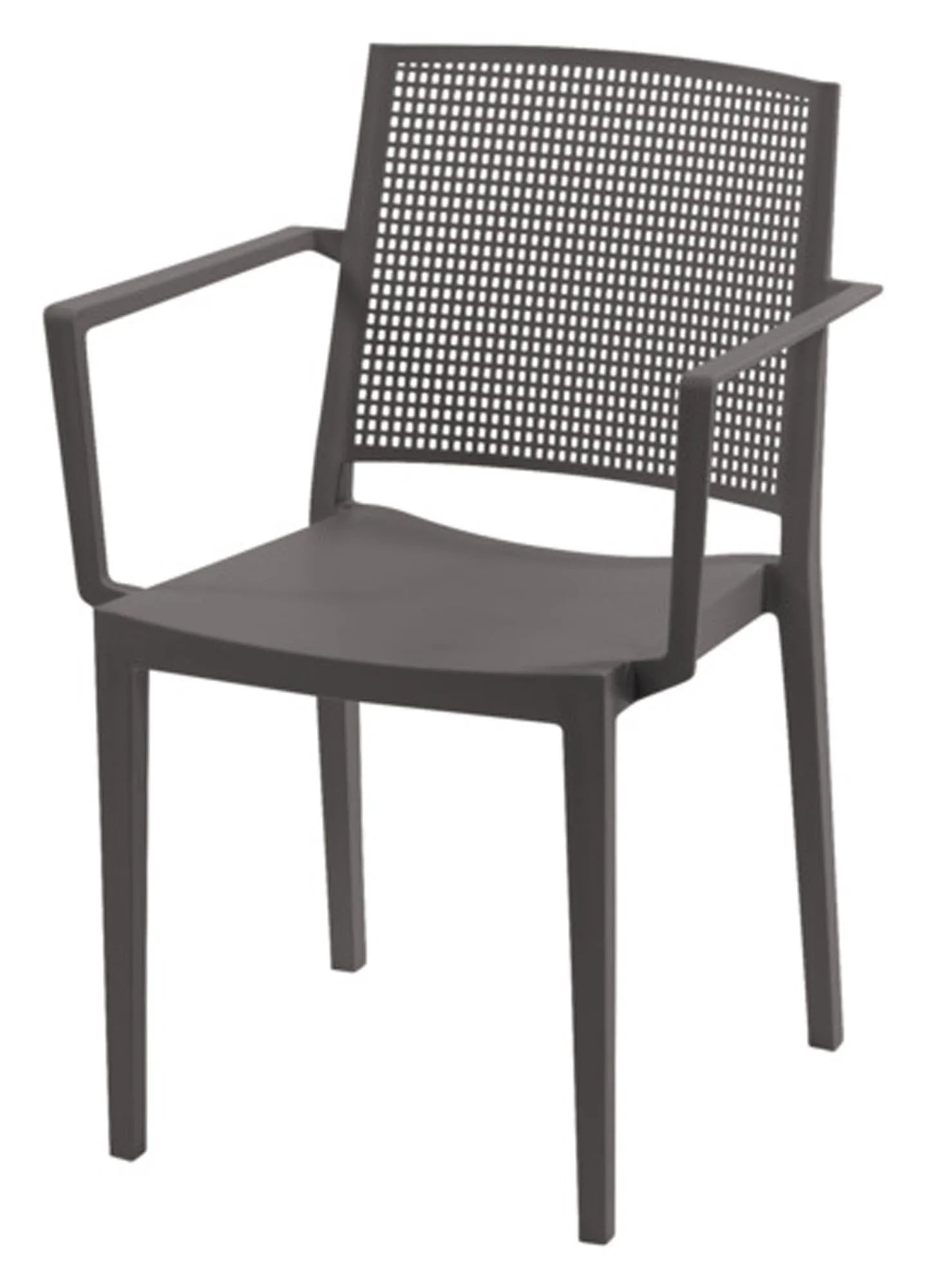 Eleganter, grauer Gartensessel von SIENA GARDEN: robust, wetterfest, pflegeleicht, ideal für stilvolle Entspannung im Freien.