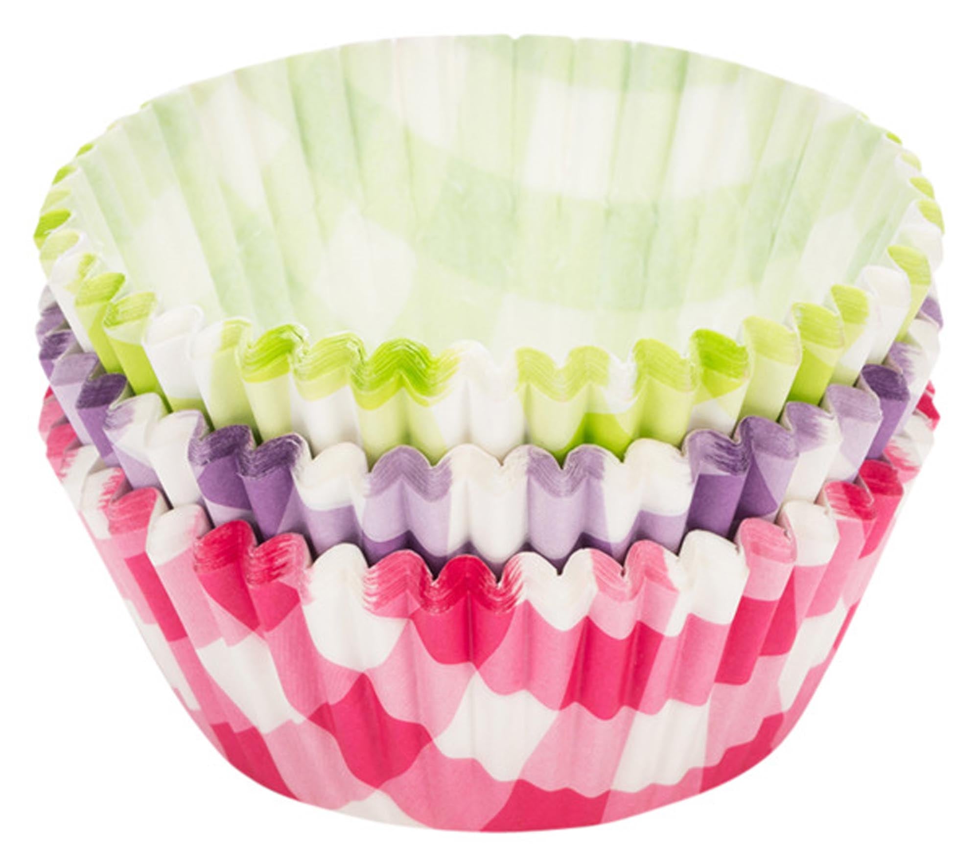 Elegante Vichy-Papierförmchen ø 5 cm von PATISSE: Ideal für stilvolle Muffins, umweltfreundlich, stabil und formbeständig.