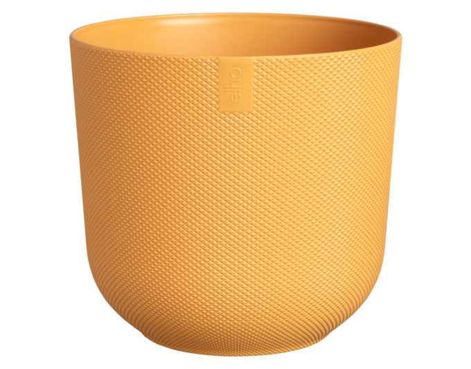 ELHO Topf Jazz rund ø 19 cm amber gelb in  präsentiert im Onlineshop von KAQTU Design AG. Pflanzentopf Outdoor ist von ELHO