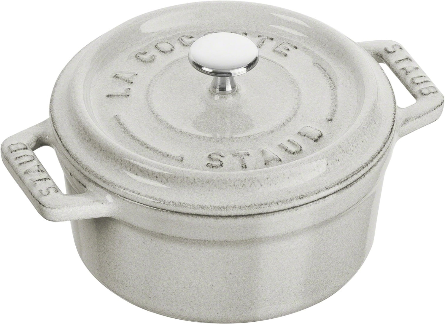 Mini Cocotte 10 cm, rotondo, tartufo bianco, ghisa 0,25l