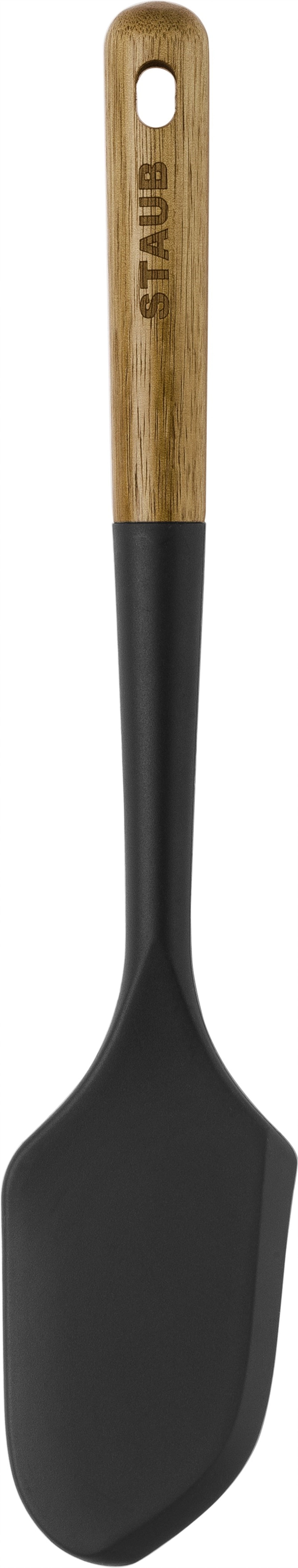 Hochwertiger Teigschaber aus Akazienholz und Silikon, 30 cm, ideal für präzises Arbeiten in der Küche, von Staub.