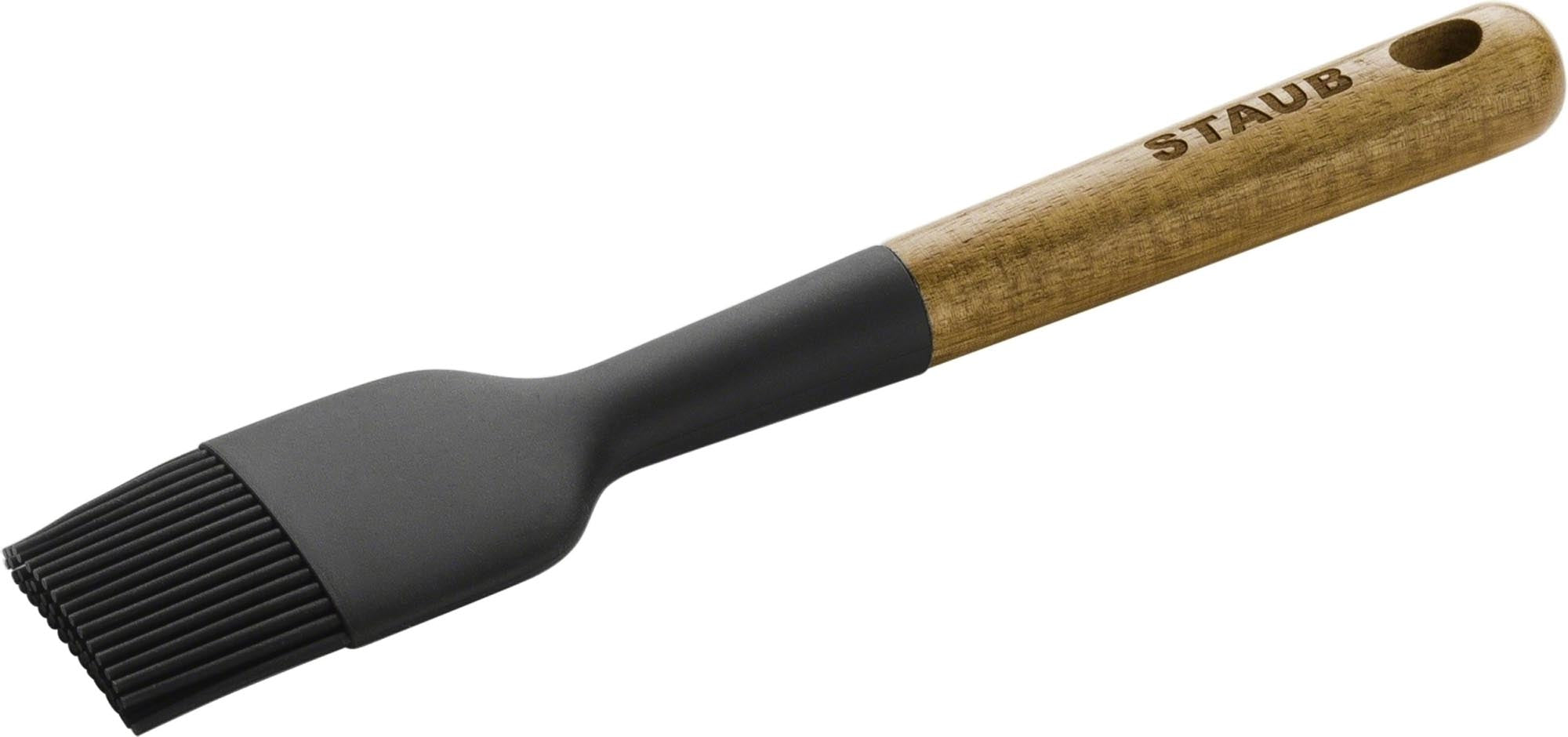 Staub Backpinsel: 22 cm, Akazienholzgriff, hitzebeständiges Silikon.