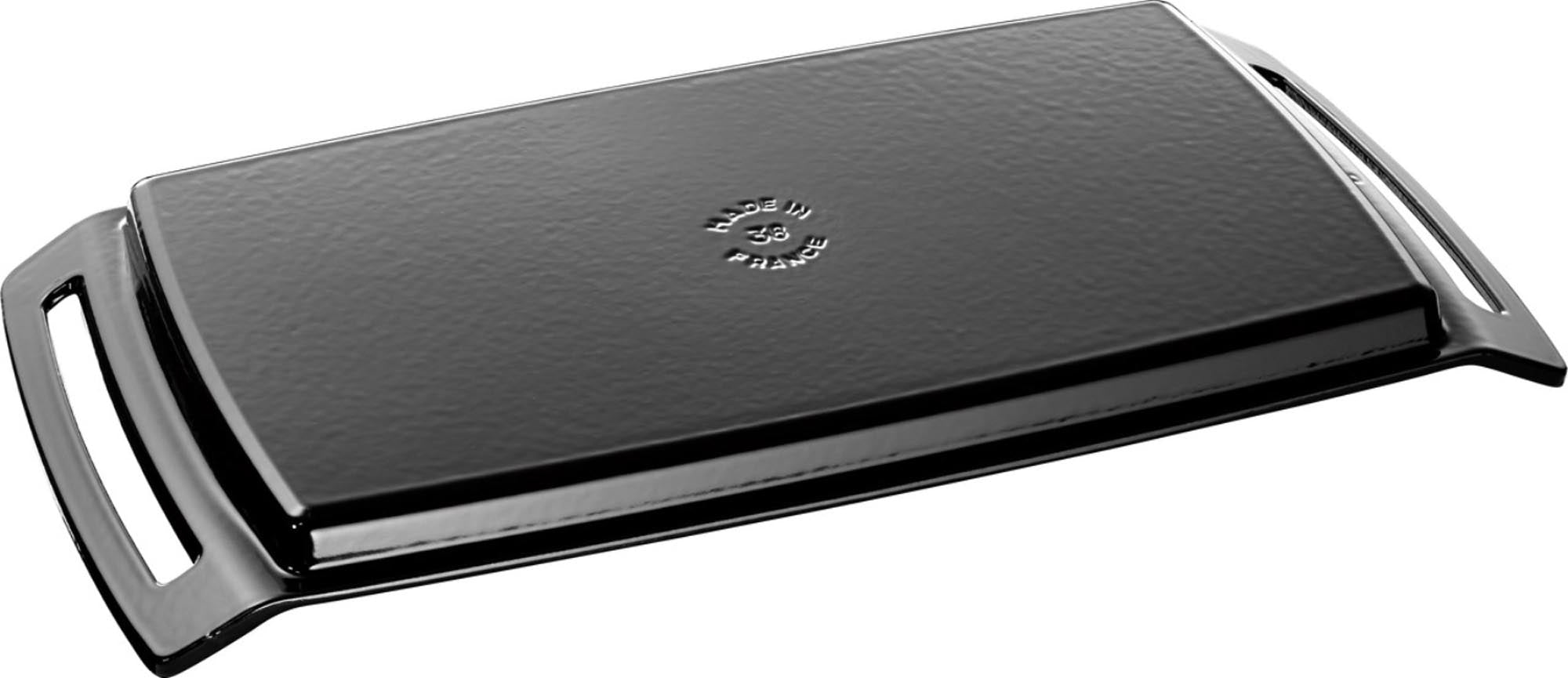 Staub Teppanyaki-Platte: Perfekte Grillkunst auf 38x25 cm Fläche.