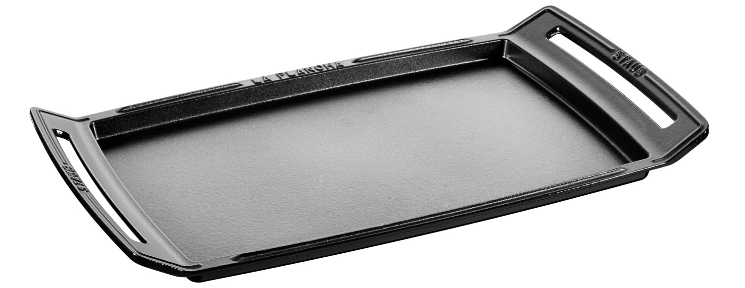 Teppanyaki- und Grill- Platte, schwarz, 38x25 cm - KAQTU Design