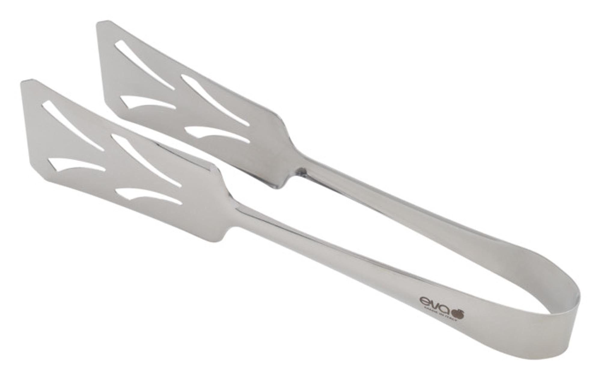 Elegante 21 cm Gebäck- und Toastzange von EVA COLLECTION: Edelstahl, ergonomisch, ideal für Buffets und stilvolles Servieren.