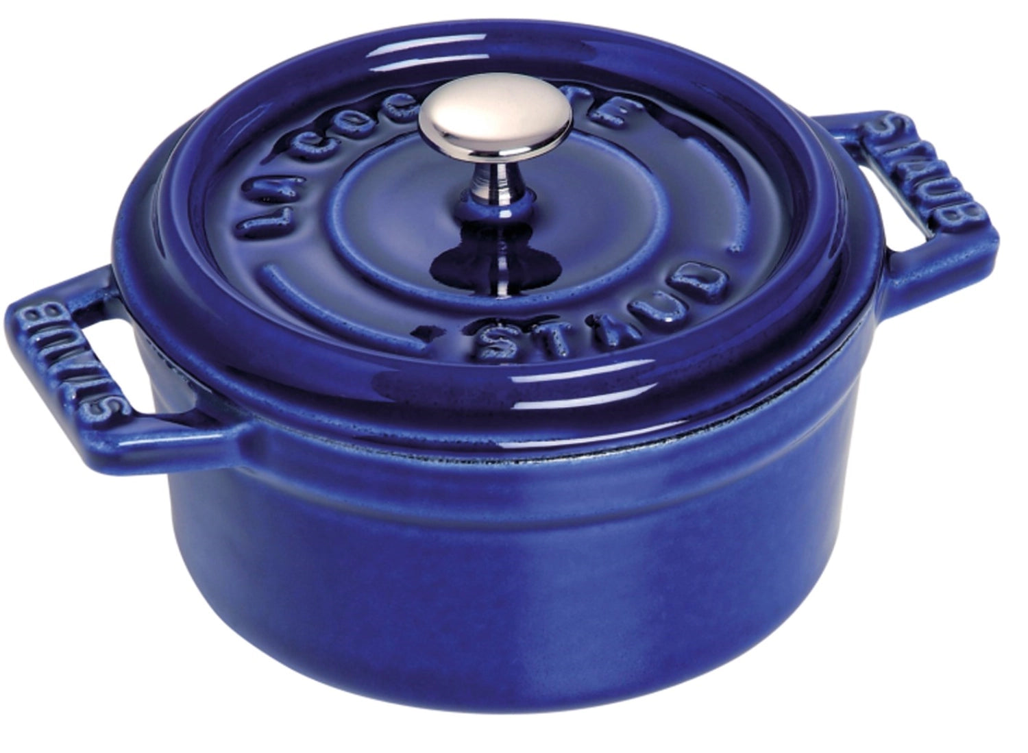 Runde Cocotte 2.6l von Staub in elegantem Design, ideal für vielseitige Kochanwendungen.