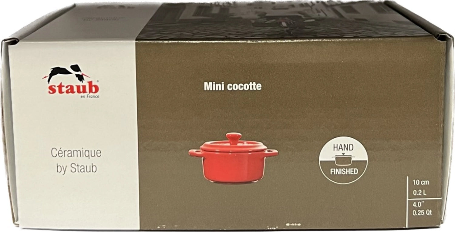 Mini Coc in ceramicaotte tondo rosso ciliegia 0,2l Ø10 cm
