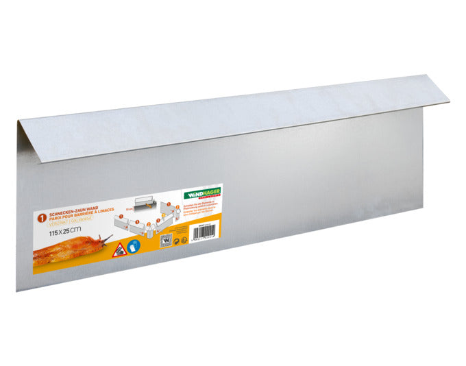 WINDHAGER Schneckenzaun ZinkLine Seiten-Element 25x115 cm in  präsentiert im Onlineshop von KAQTU Design AG. Insektenabwehr ist von WINDHAGER