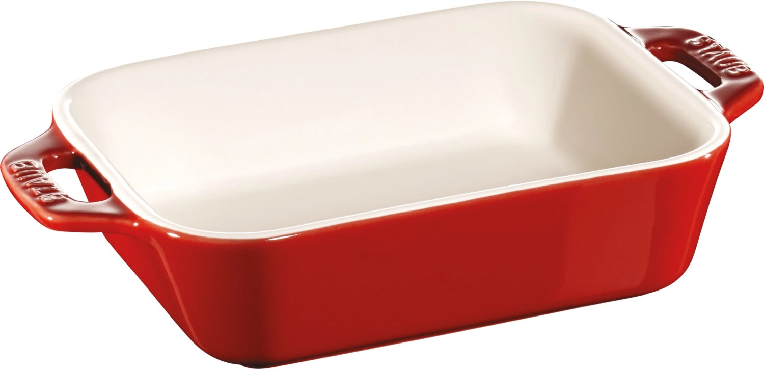 Formulaire de course 14x11 cm, rectangulaire, rouge cerise, céramique