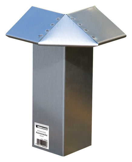 WINDHAGER Schneckenzaun ZinkLine Ausseneck-Element in  präsentiert im Onlineshop von KAQTU Design AG. Insektenabwehr ist von WINDHAGER