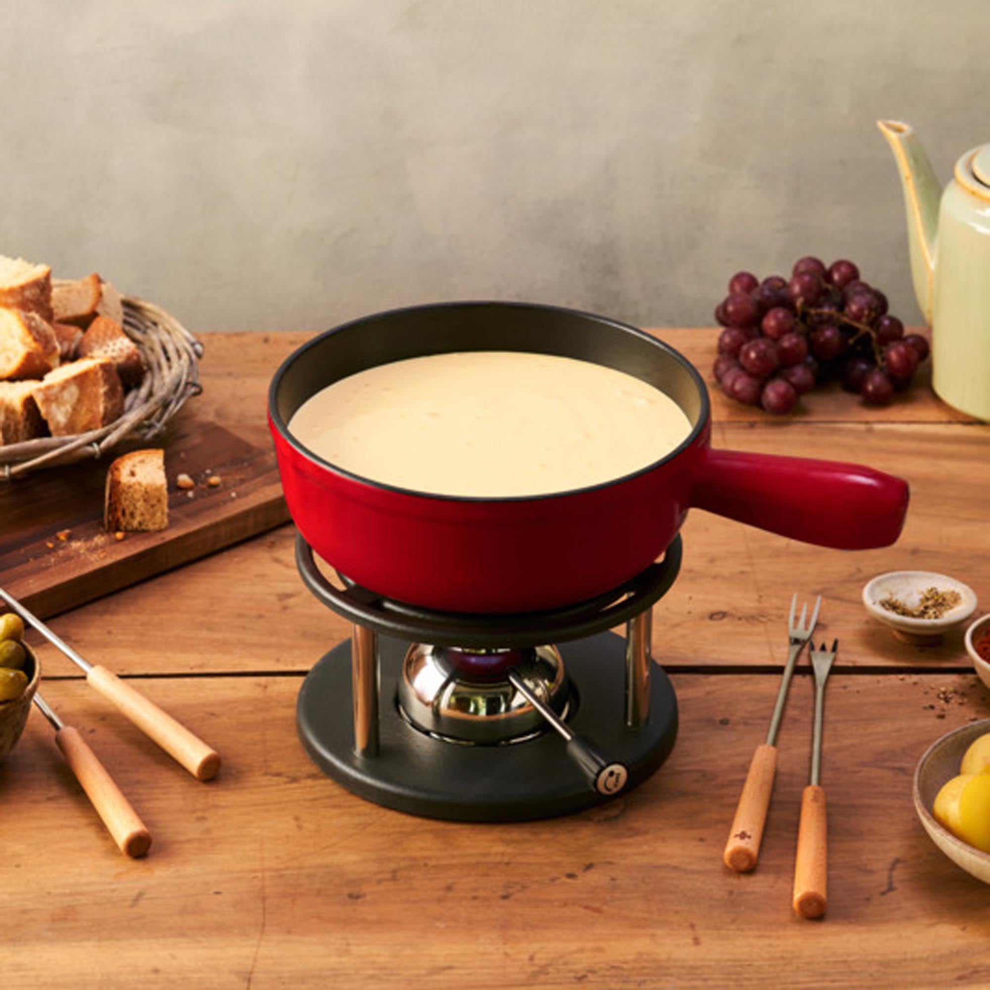 KISAG Fonduecaquelon Cast Adelboden rouge/noir ø 20 cm